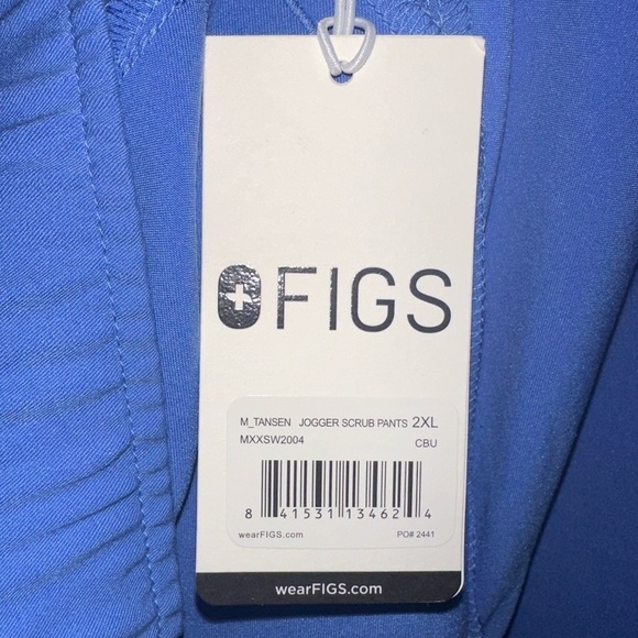 NWT FIGS men’s blue jogger tansen scrub pants XXL medical uniform nurse doctor - Picture 6 of 7